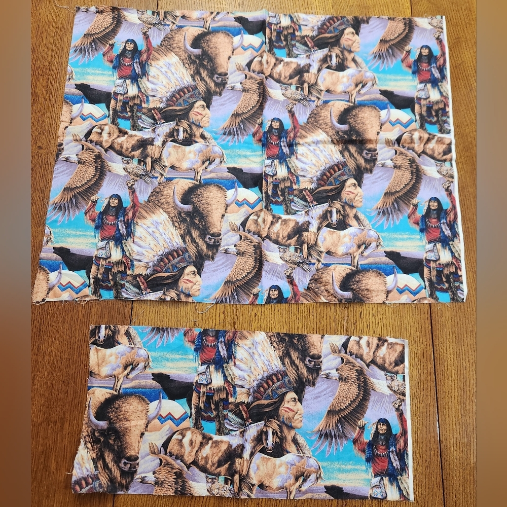 Native American fabric remnants